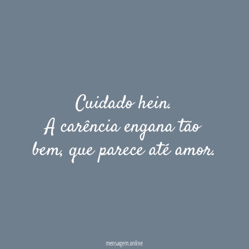 Cuidado hein