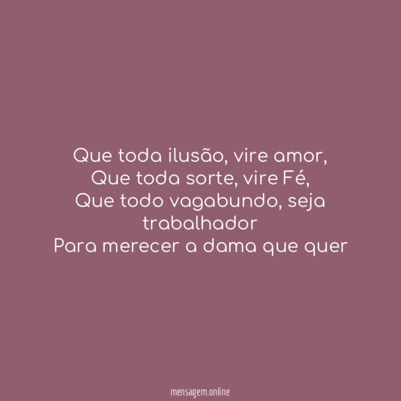 Que toda ilusão