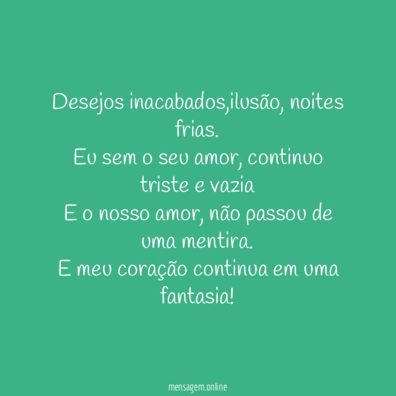 Desejos inacabados