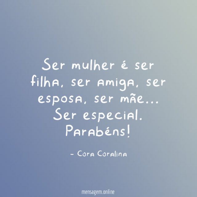Ser mulher é ser filha