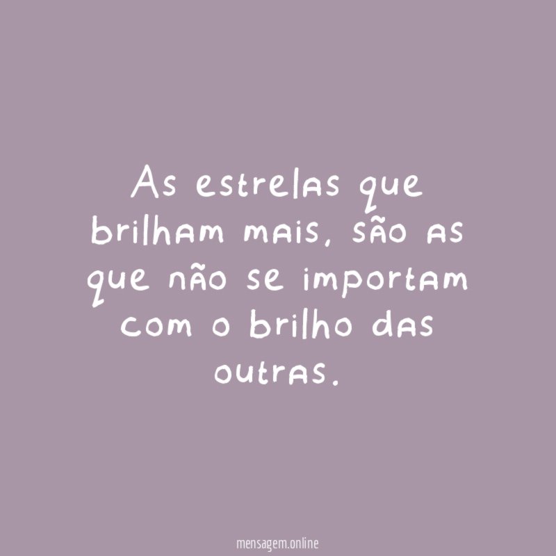 As estrelas que brilham mais