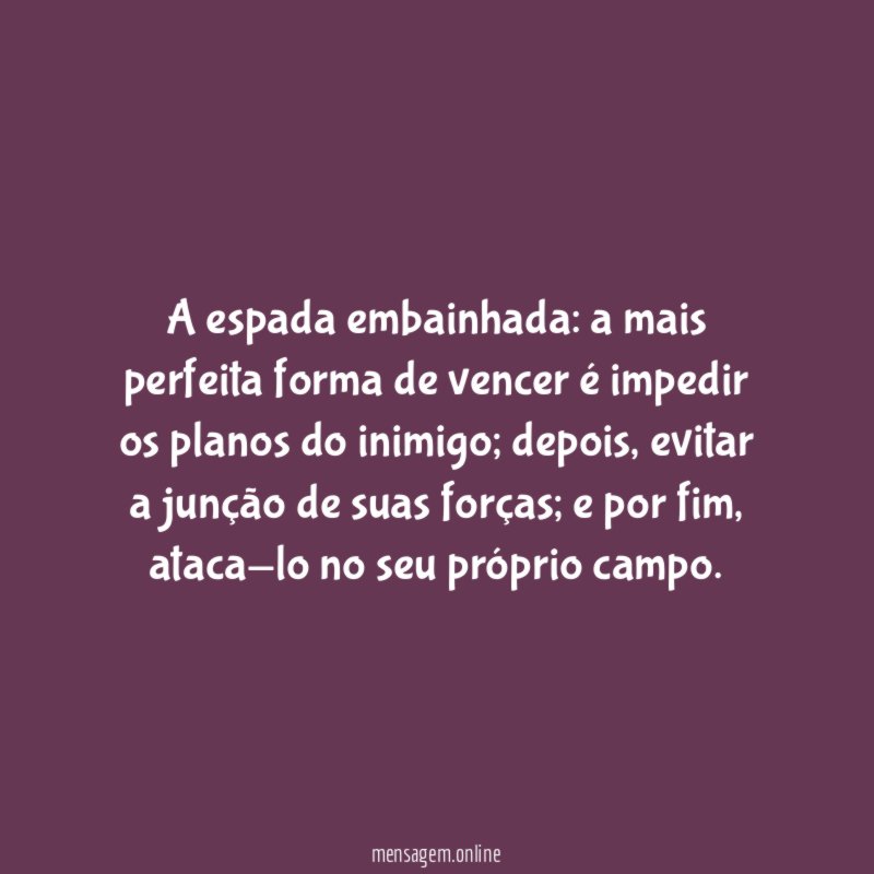 A espada embainhada