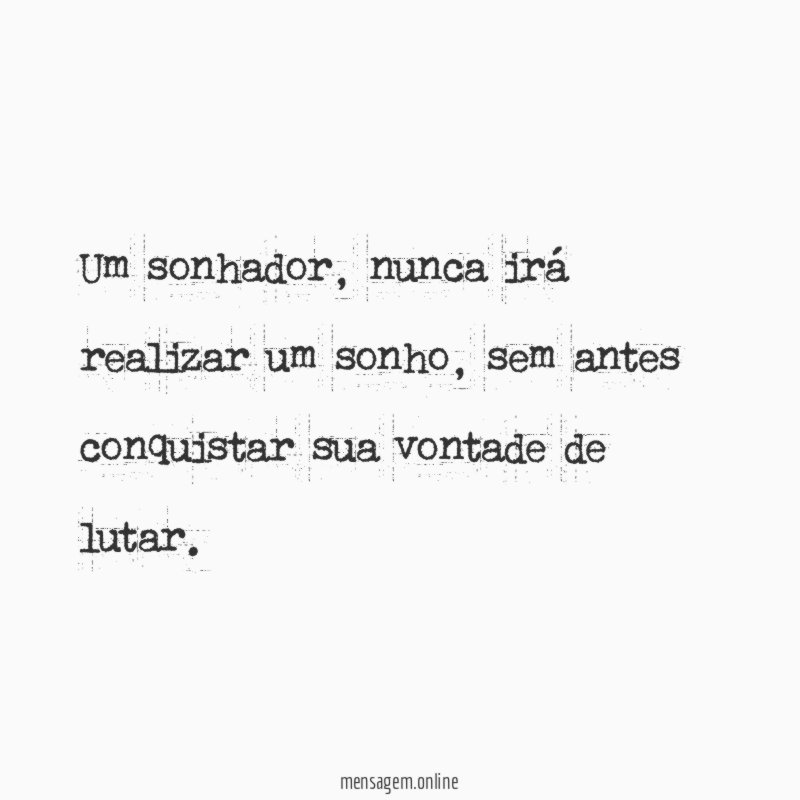 Um sonhador