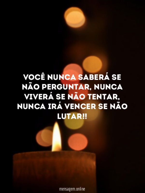 Você nunca saberá se não perguntar