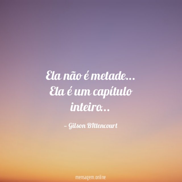 Ela não é metade