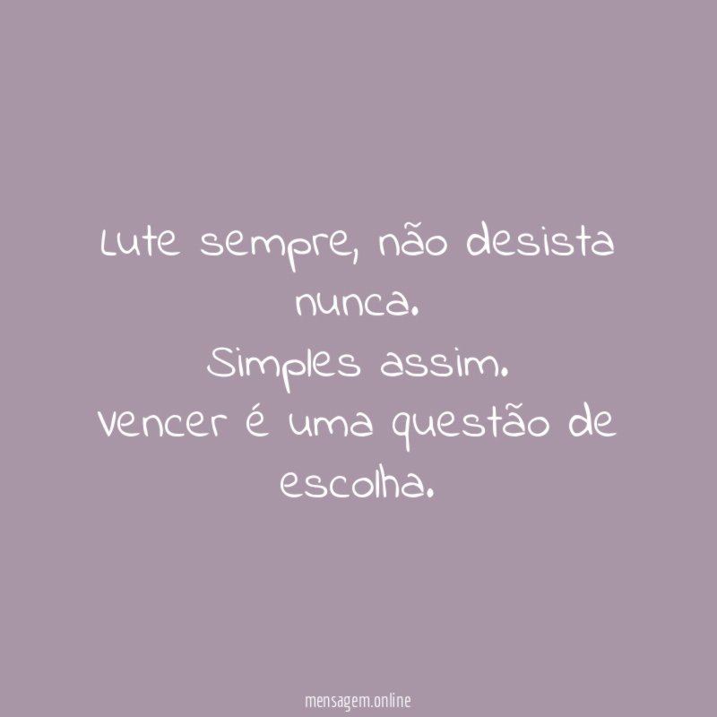 Lute sempre