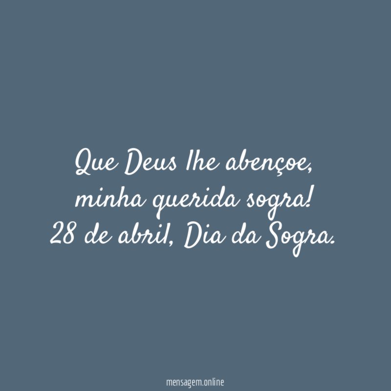 Que Deus lhe abençoe