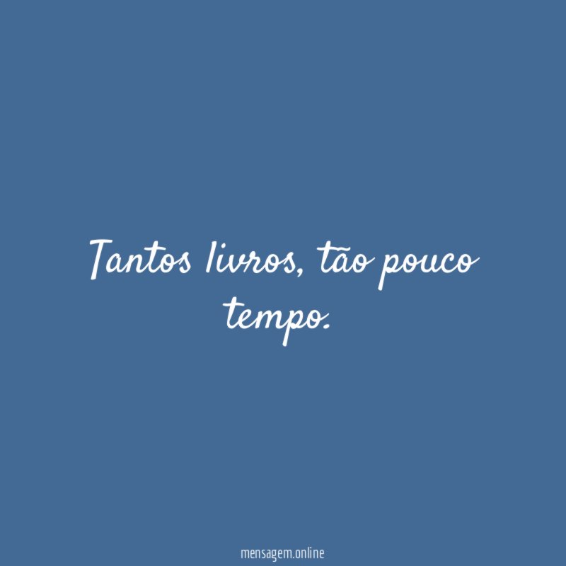 Tantos livros