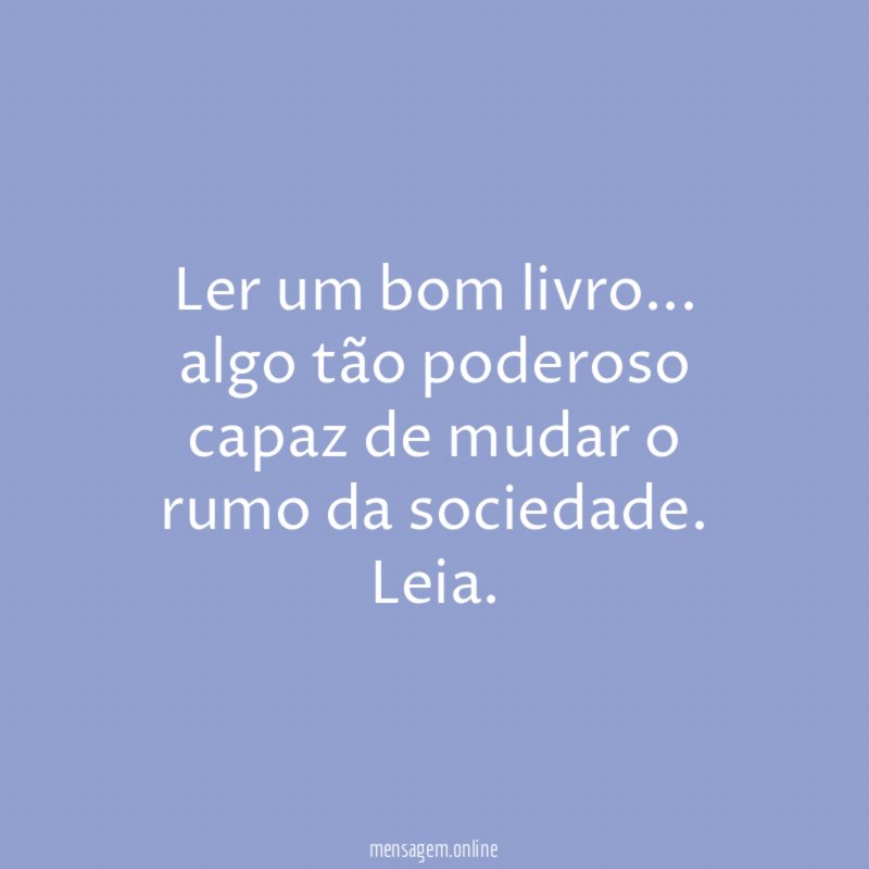 Ler um bom livro