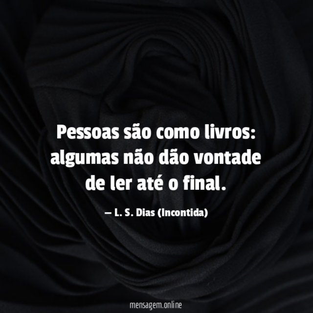 Pessoas são como livros