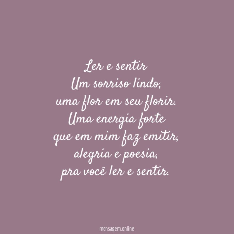 Ler e sentir