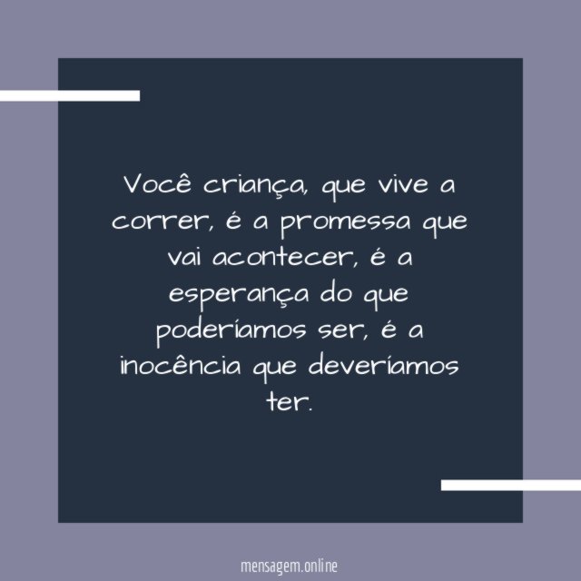 Você criança
