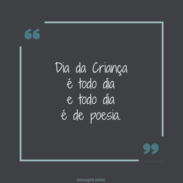 Dia da Criança é todo dia