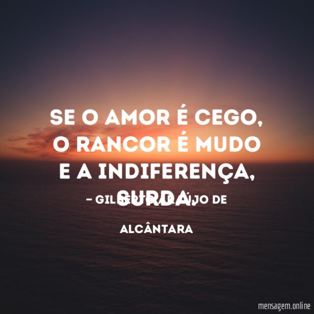 Se o amor é cego