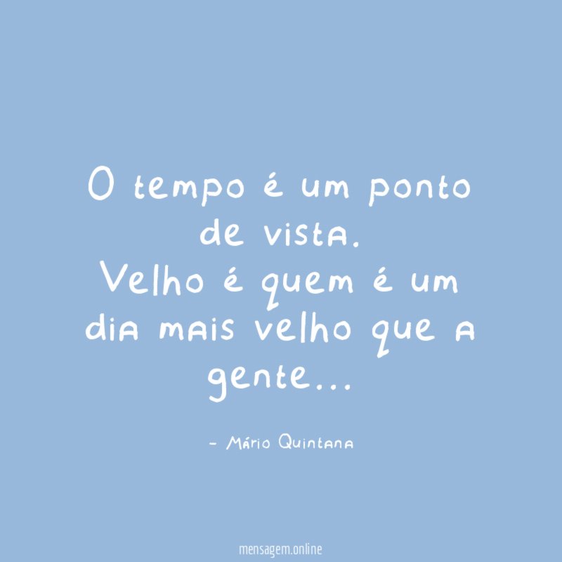 O tempo é um ponto de vista