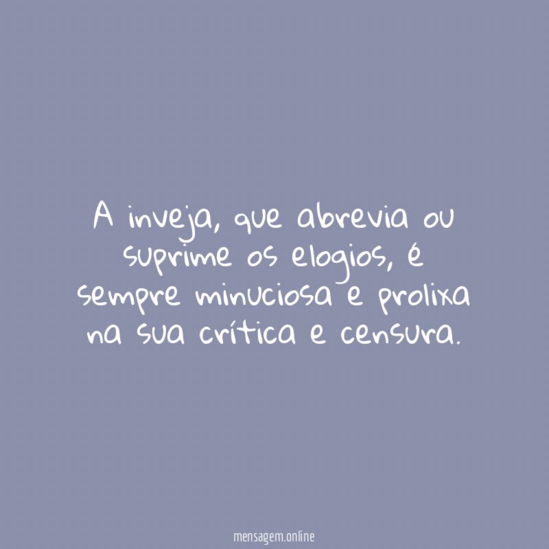 A inveja