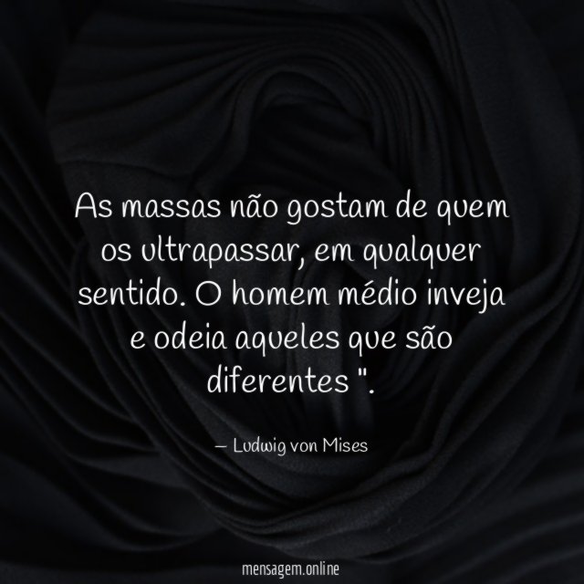 As massas não gostam de quem os ultrapassar
