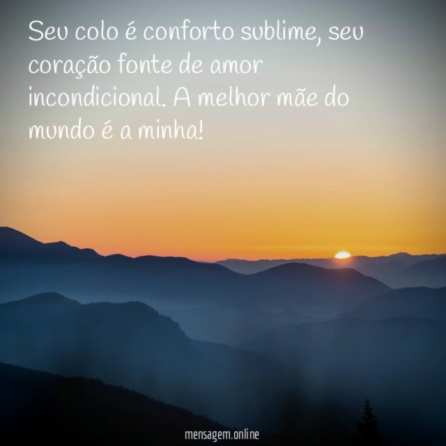 Seu colo é conforto sublime