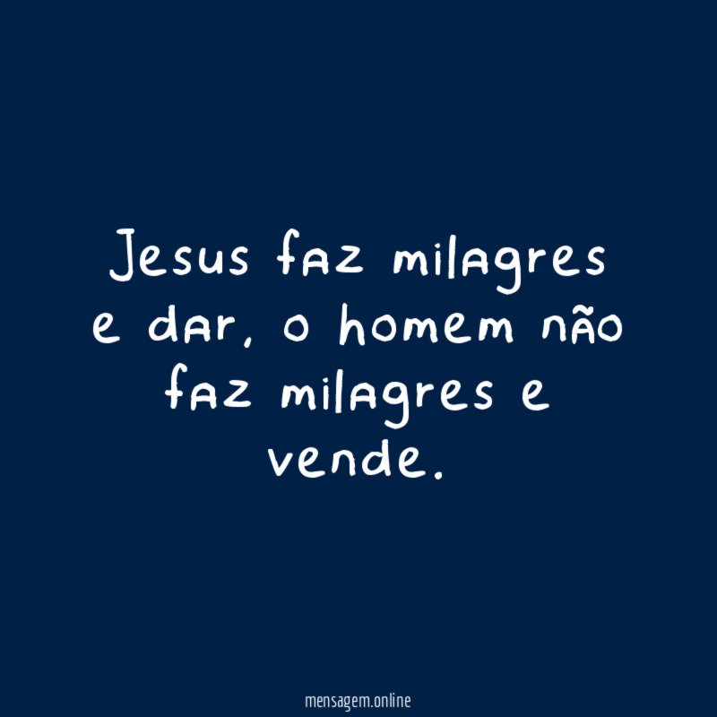 Jesus faz milagres e dar