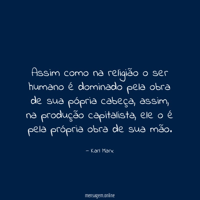 Assim como na religião o ser humano é