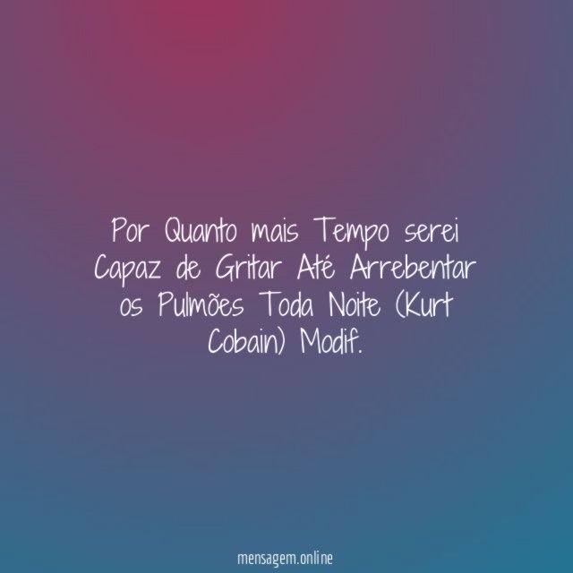 Por Quanto mais Tempo serei Capaz de Gritar
