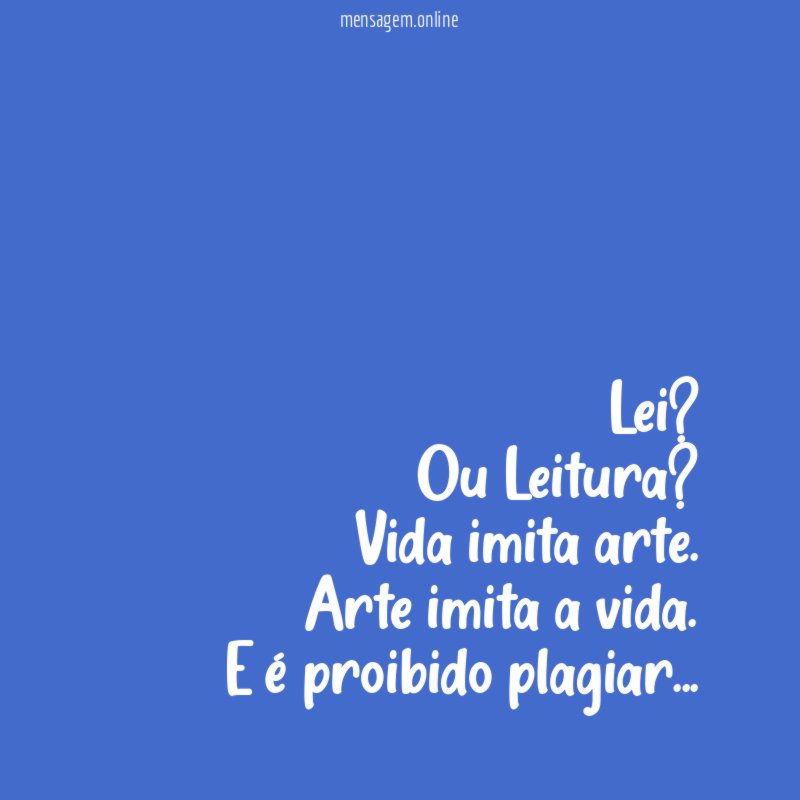 Lei? Ou Leitura?