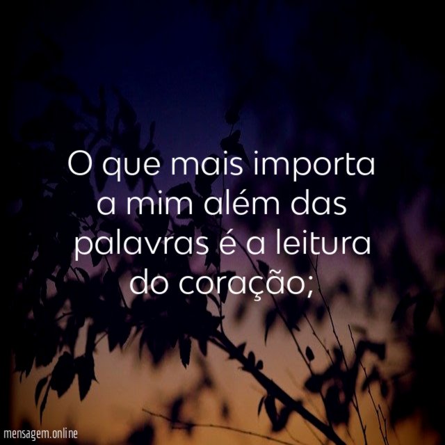 O que mais importa a mim além das
