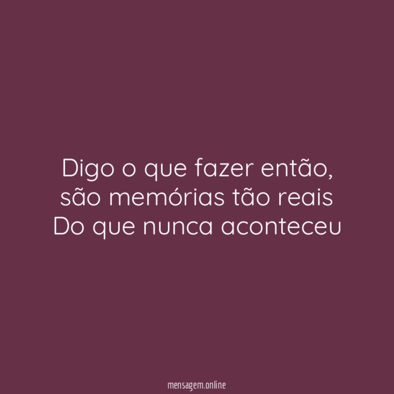 Digo o que fazer então