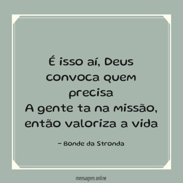 É isso aí