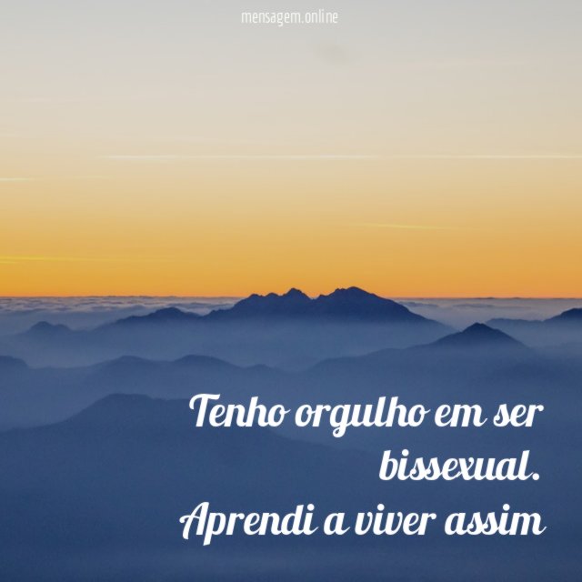 Tenho orgulho em ser bissexual