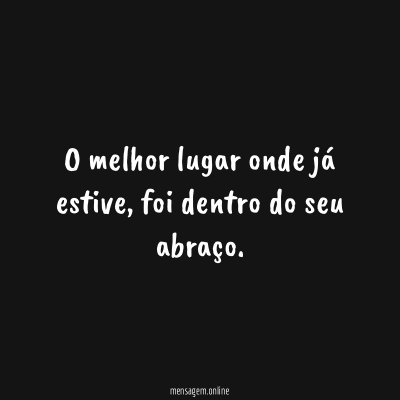 O melhor lugar onde já estive