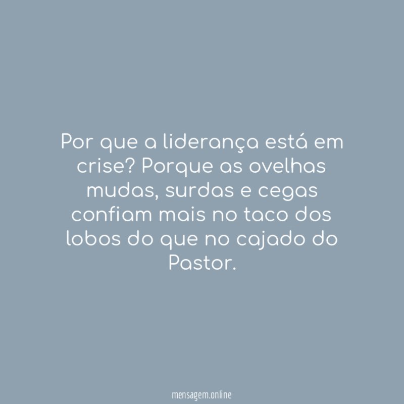 Por que a liderança está em crise