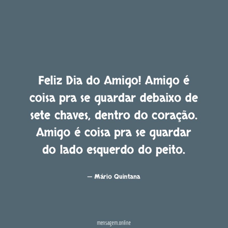 Feliz Dia do Amigo