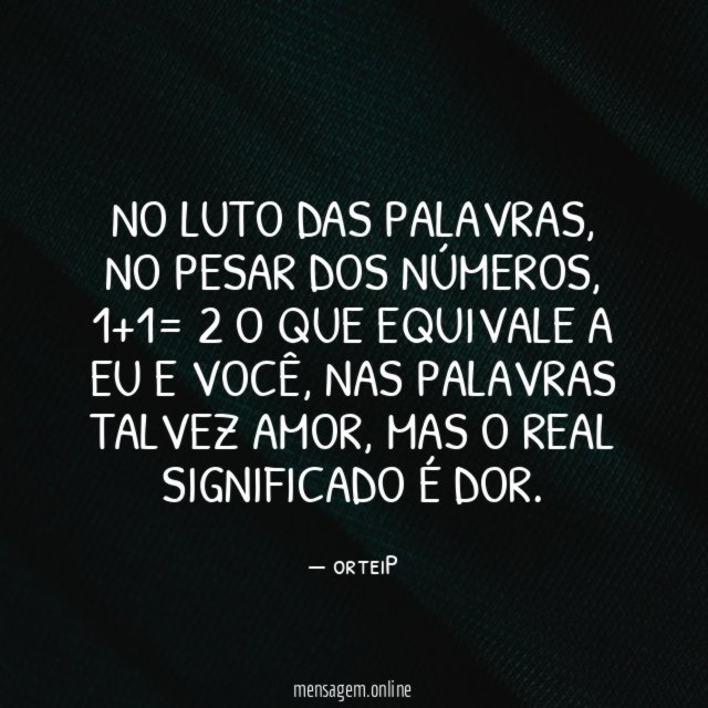 No luto das palavras