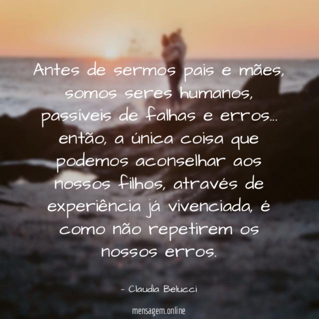 Antes de sermos pais e mães