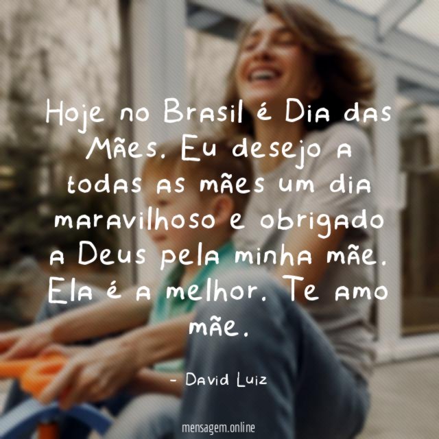 Hoje no Brasil é Dia das Mães