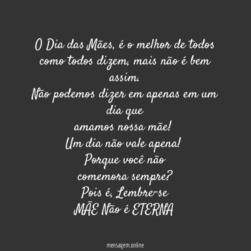O Dia das Mães