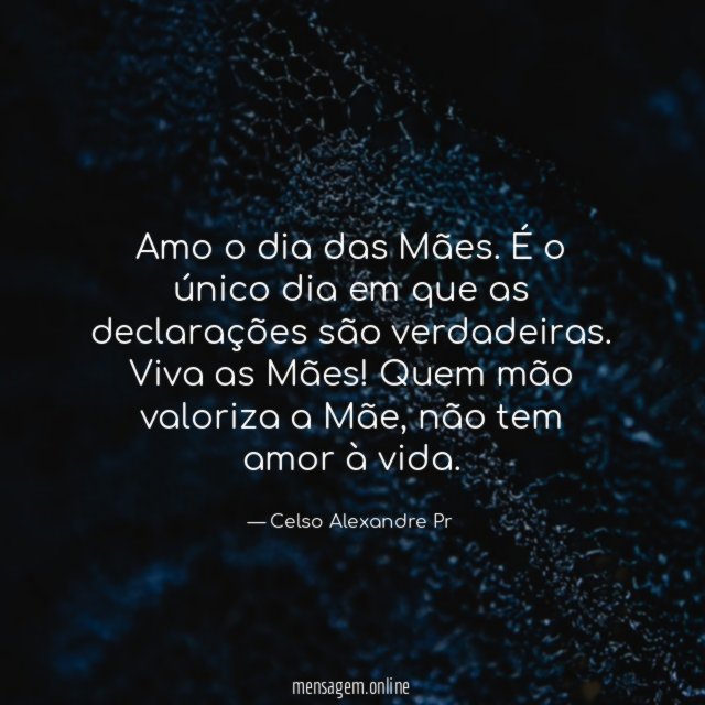 Amo o dia das Mães