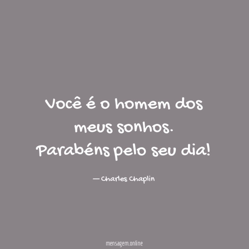 Você é o homem dos meus sonhos