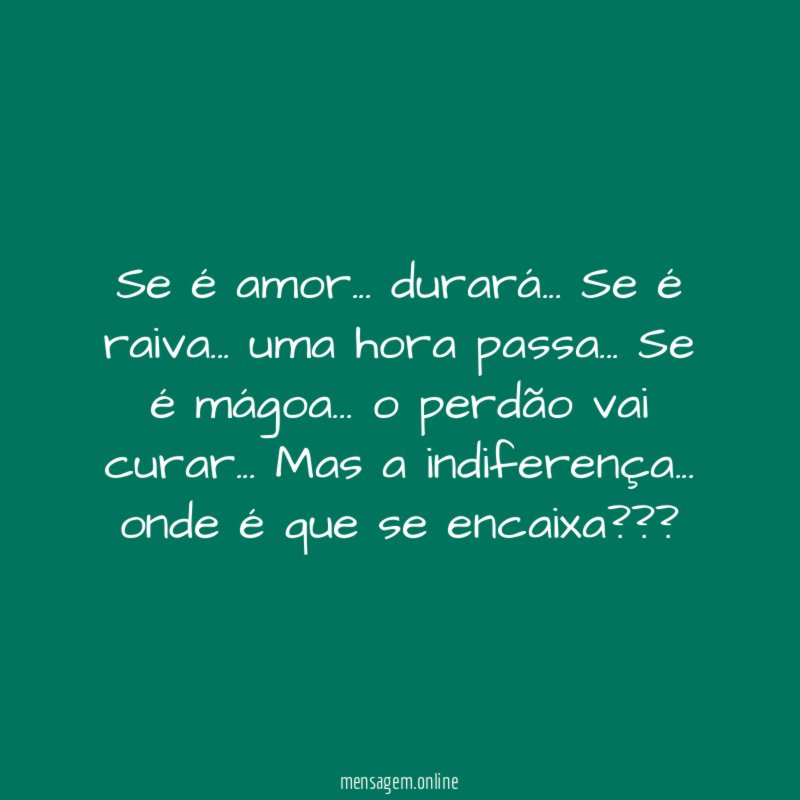 Se é amor