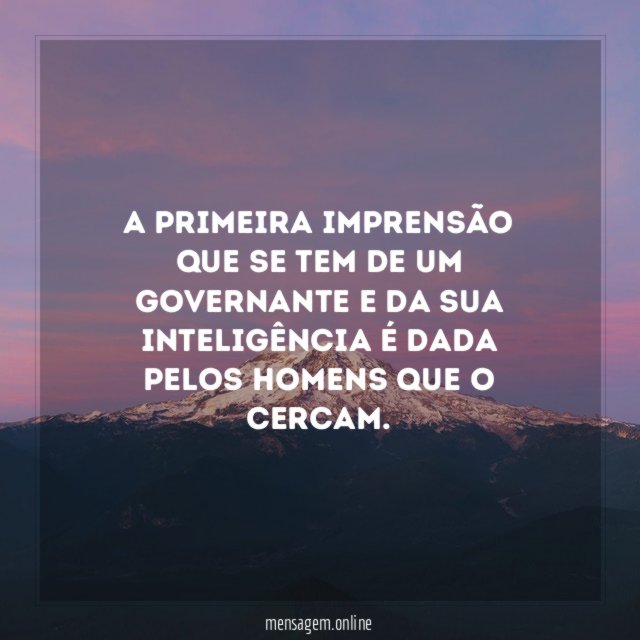 A primeira imprensão que se tem de um