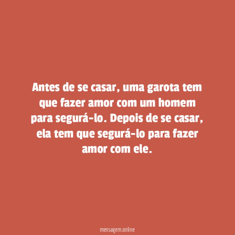 Antes de se casar