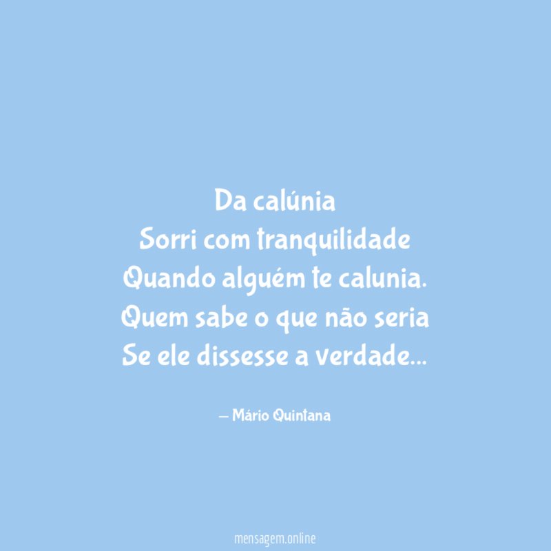 Da calúnia