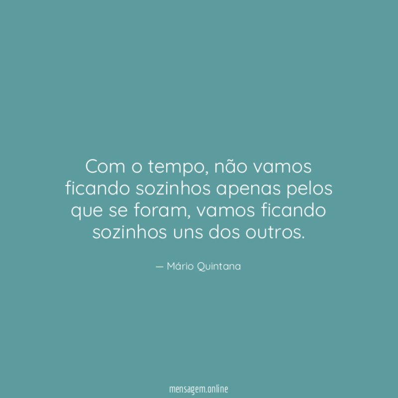 Com o tempo