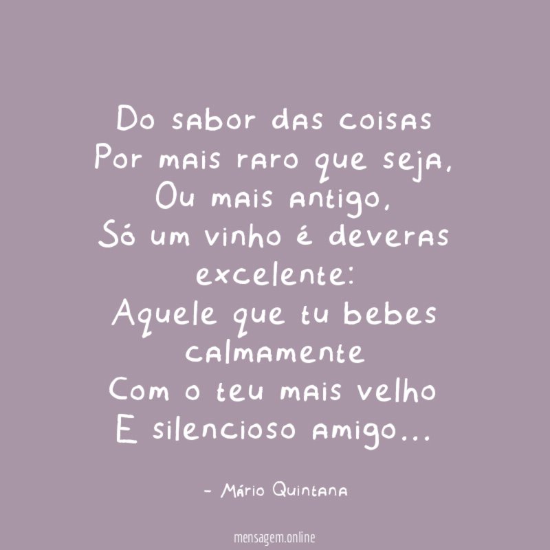 Do sabor das coisas