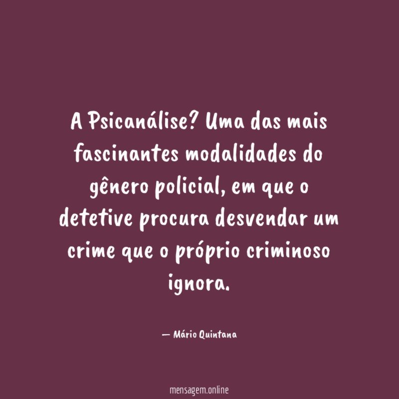 A Psicanálise