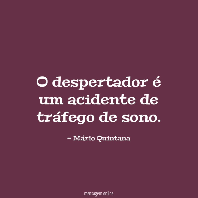 O despertador é um acidente de tráfego de sono