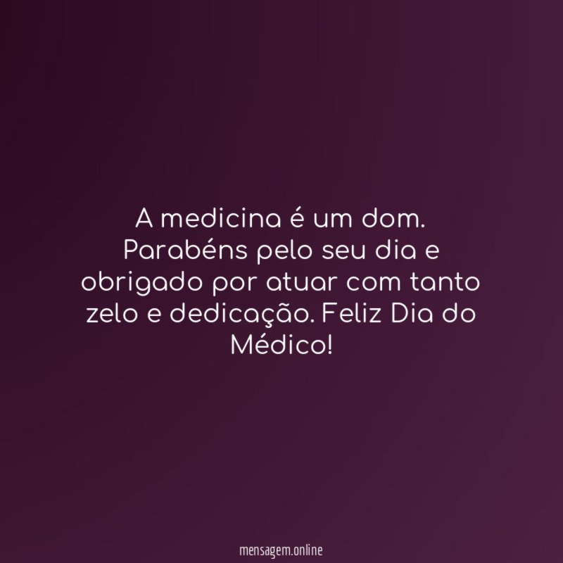 A medicina é um dom
