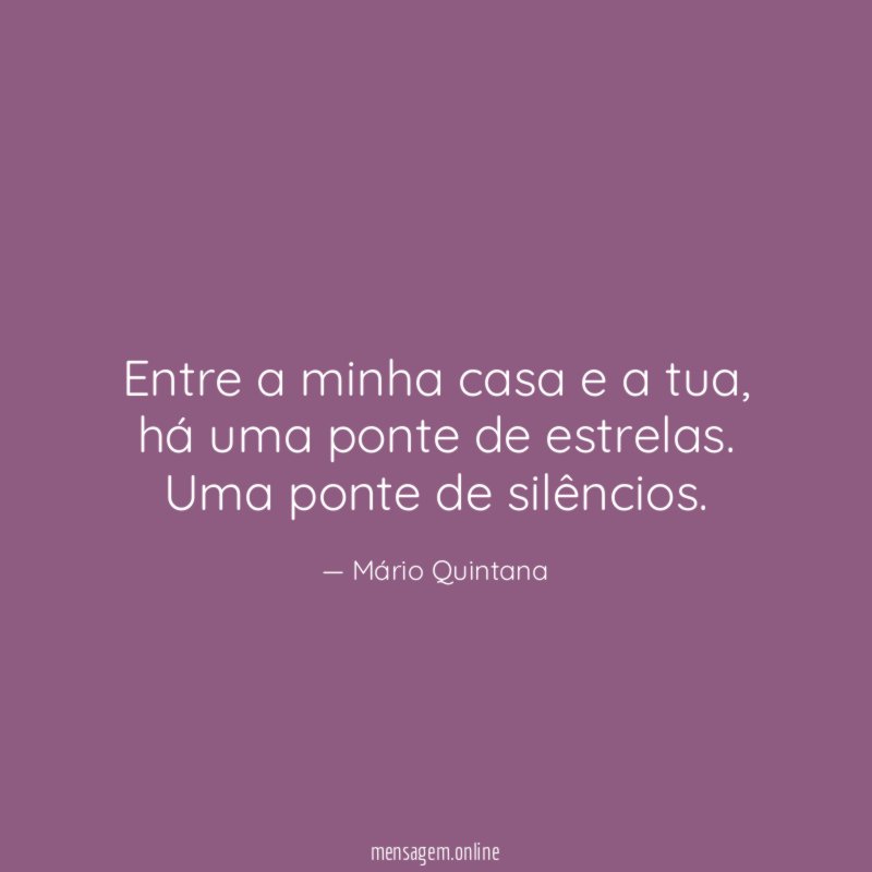 Entre a minha casa e a tua