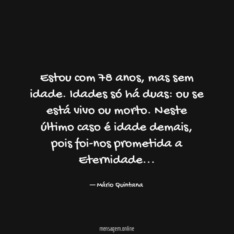 Estou com 78 anos